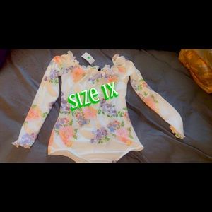 Rue21 Floral Print Bodysuit 1XL